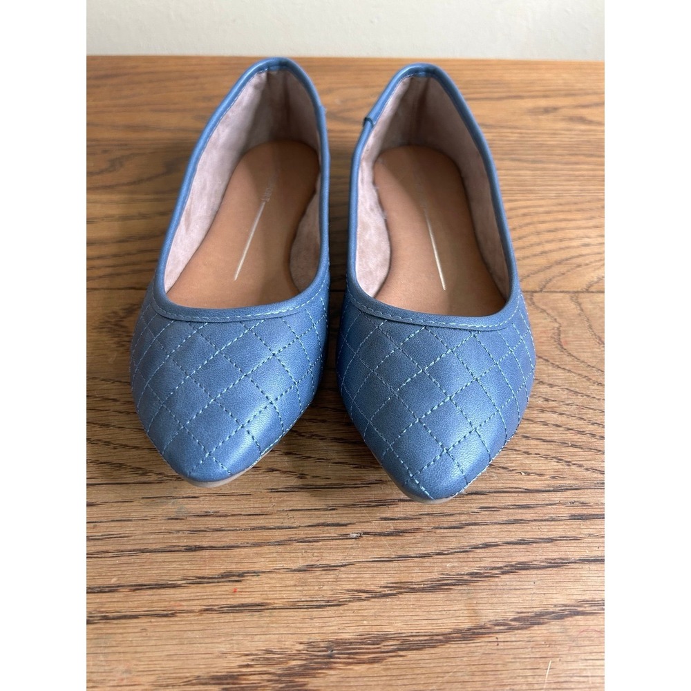 Women's Report Shannon Quilted‎ Ballet Flat Size 7.5 Indigo NWOB